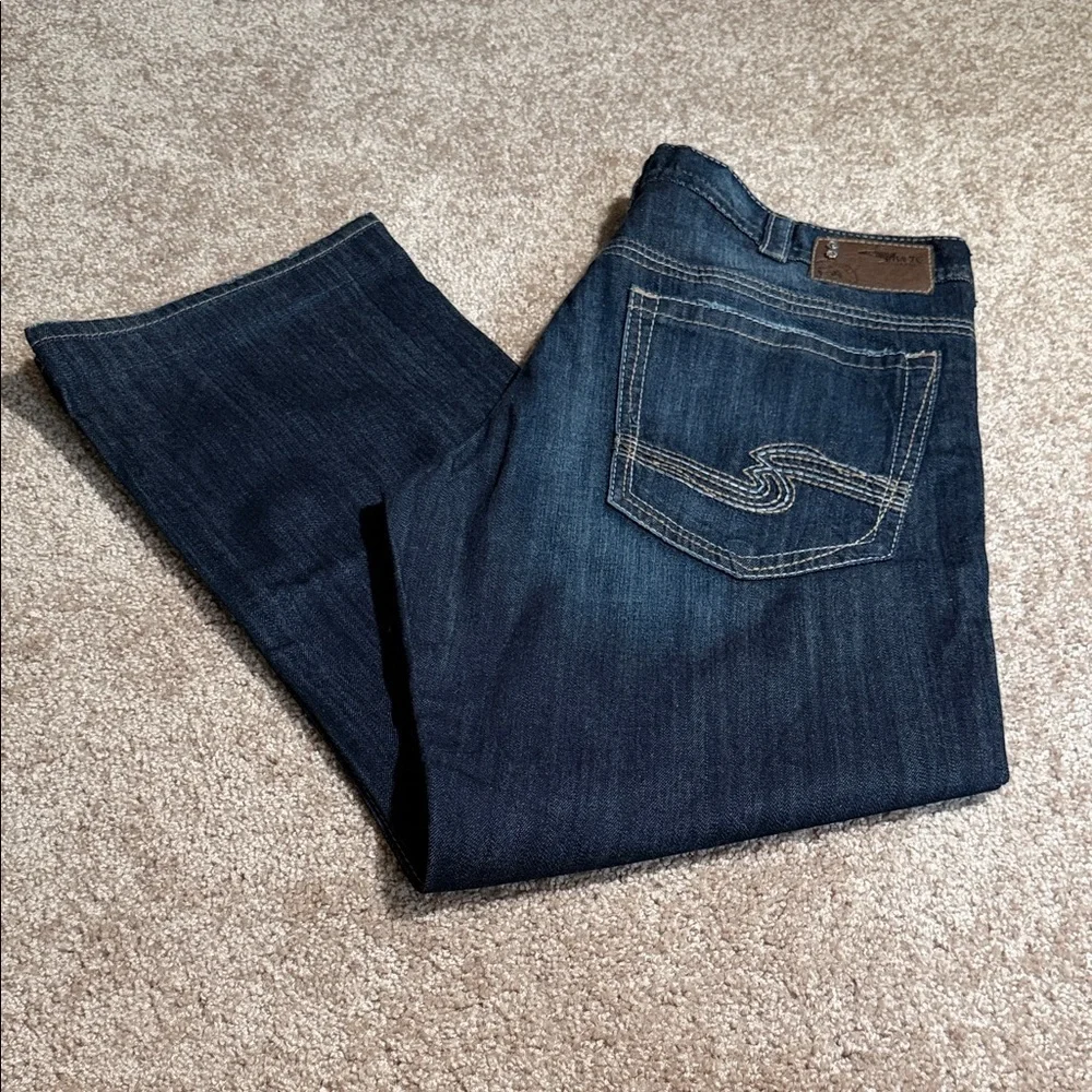 Silver Jeans Indigo Wash Straight Leg Denim#069 - Picture 3 of 14